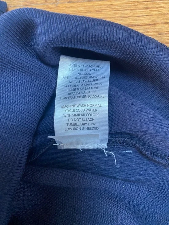 TRIBAL Navy Ribbed Henley Tank Top, Sz M, NWT - Picture 8 of 8